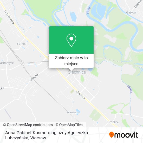 Mapa Arisa Gabinet Kosmetologiczny Agnieszka Lubczyńska