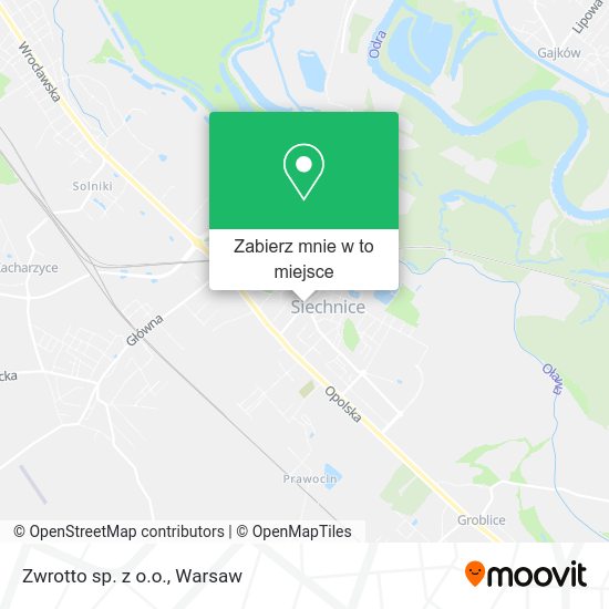 Mapa Zwrotto sp. z o.o.