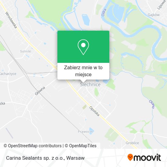 Mapa Carina Sealants sp. z o.o.