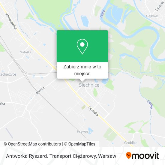 Mapa Antworka Ryszard. Transport Ciężarowy