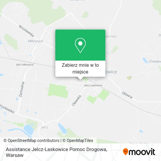 Mapa Assistance Jelcz-Laskowice Pomoc Drogowa