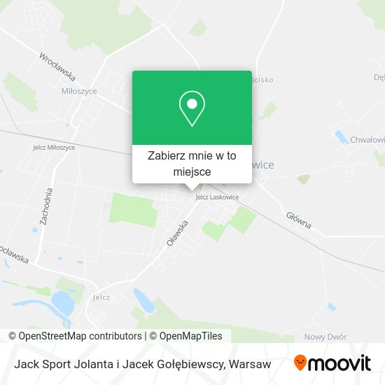 Mapa Jack Sport Jolanta i Jacek Gołębiewscy