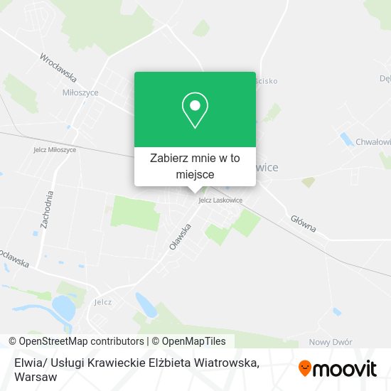 Mapa Elwia/ Usługi Krawieckie Elżbieta Wiatrowska