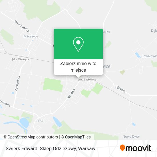 Mapa Świerk Edward. Sklep Odzieżowy