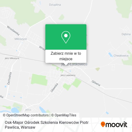 Mapa Osk-Major Ośrodek Szkolenia Kierowców Piotr Pawlica