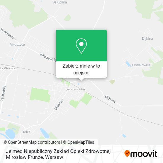 Mapa Jelmed Niepubliczny Zakład Opieki Zdrowotnej Mirosław Frunze