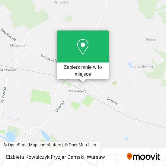 Mapa Elżbieta Kowalczyk Fryzjer Damski