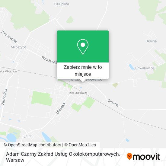 Mapa Adam Czarny Zakład Usług Okołokomputerowych