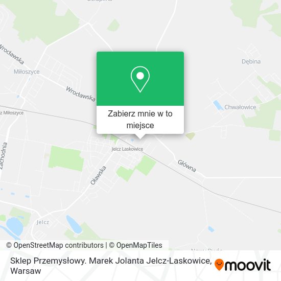 Mapa Sklep Przemysłowy. Marek Jolanta Jelcz-Laskowice