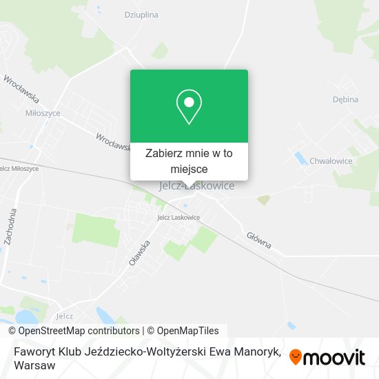 Mapa Faworyt Klub Jeździecko-Woltyżerski Ewa Manoryk