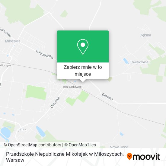 Mapa Przedszkole Niepubliczne Mikołajek w Miloszycach