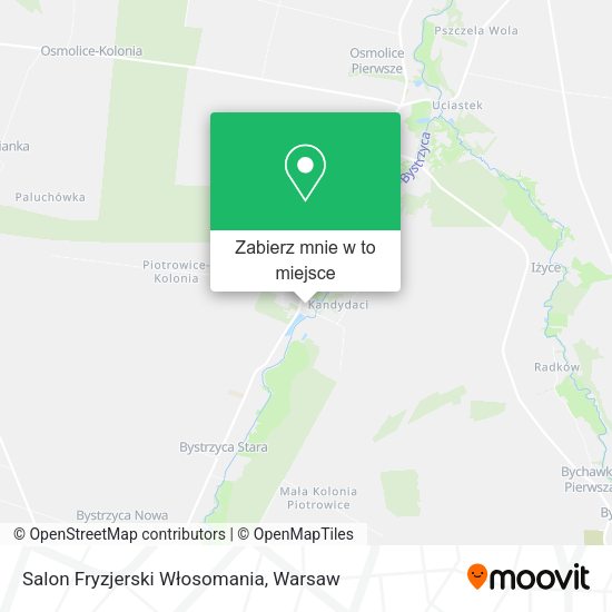 Mapa Salon Fryzjerski Włosomania