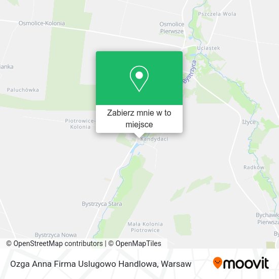 Mapa Ozga Anna Firma Uslugowo Handlowa