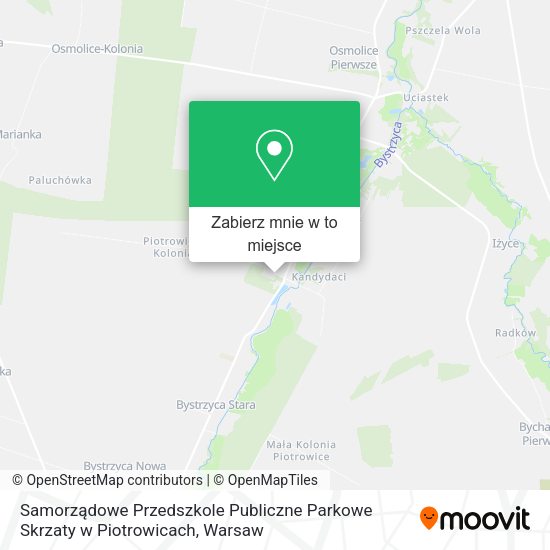 Mapa Samorządowe Przedszkole Publiczne Parkowe Skrzaty w Piotrowicach