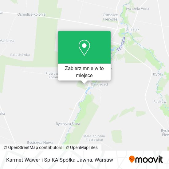 Mapa Karmet Wawer i Sp-KA Spółka Jawna