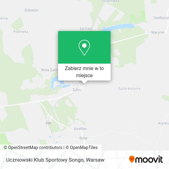 Mapa Uczniowski Klub Sportowy Songo