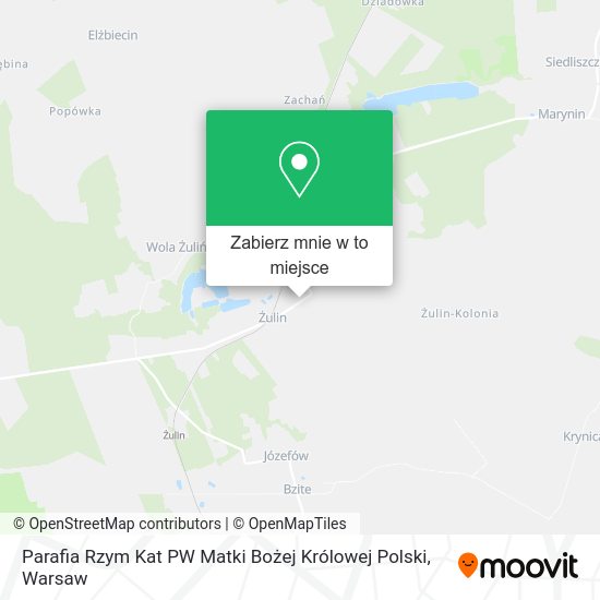 Mapa Parafia Rzym Kat PW Matki Bożej Królowej Polski