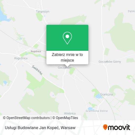 Mapa Usługi Budowlane Jan Kopeć