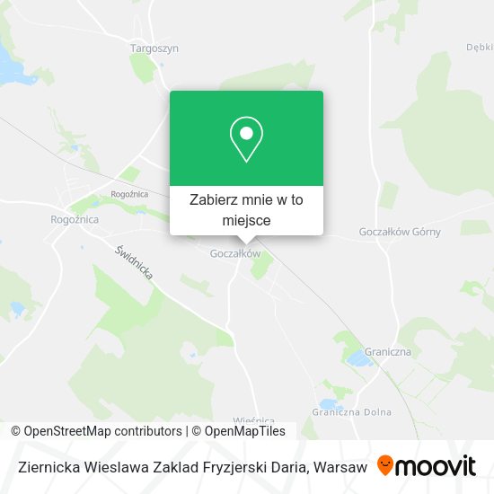 Mapa Ziernicka Wieslawa Zaklad Fryzjerski Daria