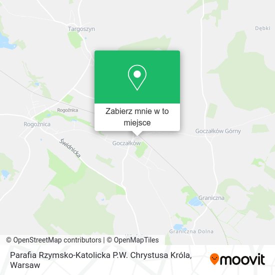 Mapa Parafia Rzymsko-Katolicka P.W. Chrystusa Króla