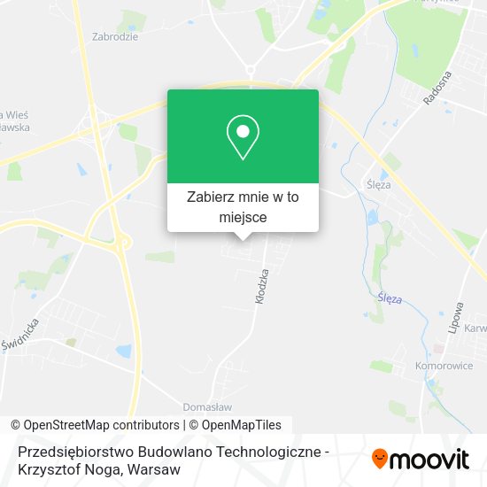 Mapa Przedsiębiorstwo Budowlano Technologiczne - Krzysztof Noga