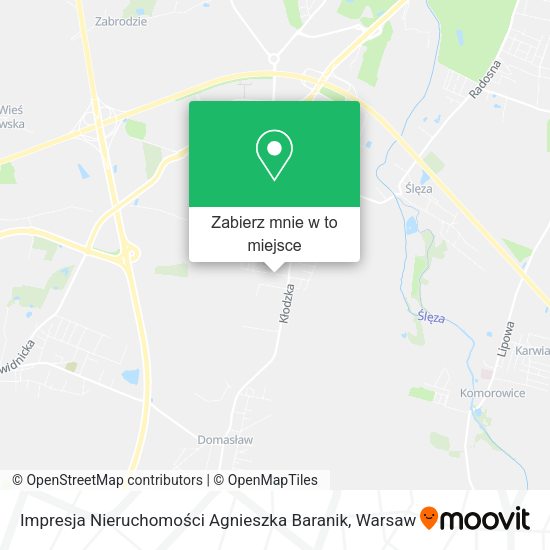 Mapa Impresja Nieruchomości Agnieszka Baranik