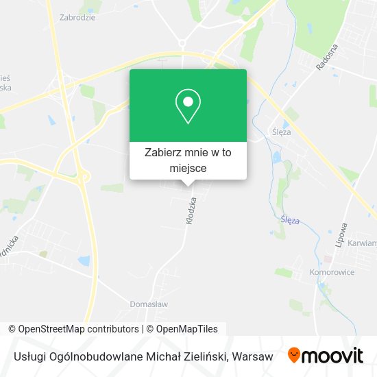 Mapa Usługi Ogólnobudowlane Michał Zieliński