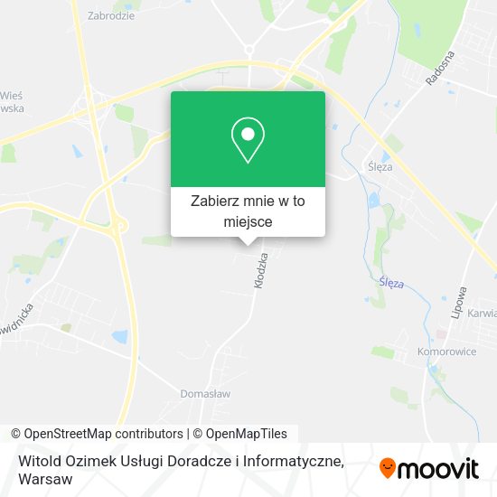 Mapa Witold Ozimek Usługi Doradcze i Informatyczne