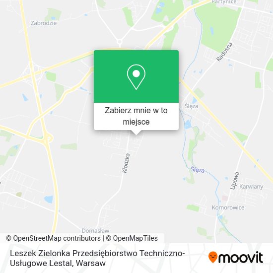 Mapa Leszek Zielonka Przedsiębiorstwo Techniczno-Usługowe Lestal