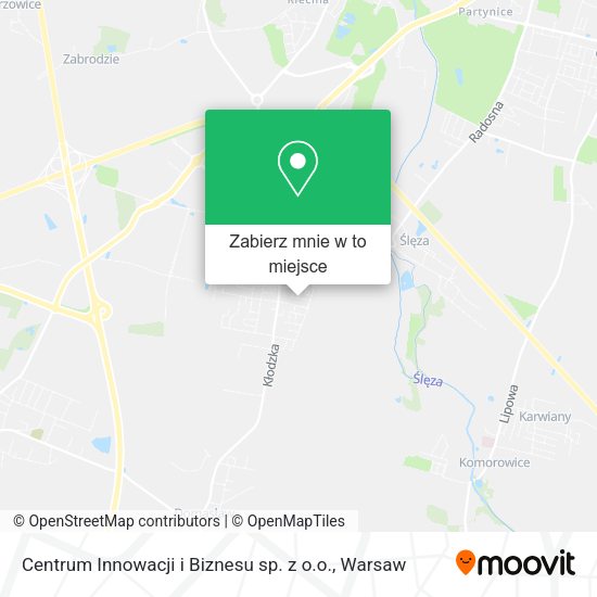 Mapa Centrum Innowacji i Biznesu sp. z o.o.