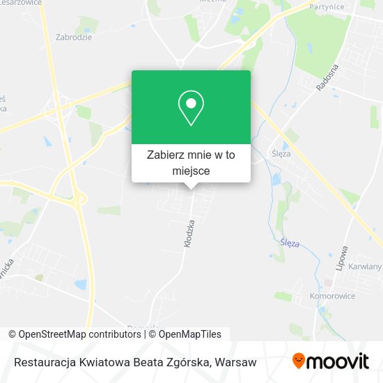 Mapa Restauracja Kwiatowa Beata Zgórska