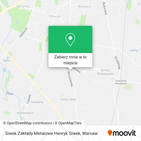 Mapa Siwek Zakłady Metalowe Henryk Siwek