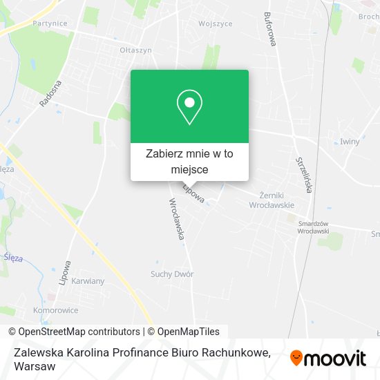 Mapa Zalewska Karolina Profinance Biuro Rachunkowe