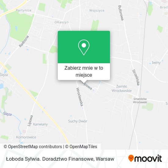 Mapa Łoboda Sylwia. Doradztwo Finansowe