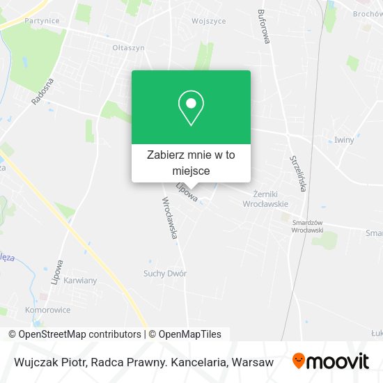 Mapa Wujczak Piotr, Radca Prawny. Kancelaria