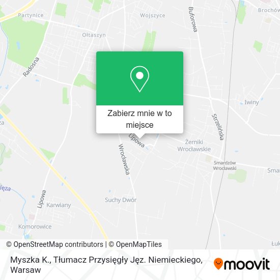 Mapa Myszka K., Tłumacz Przysięgły Jęz. Niemieckiego