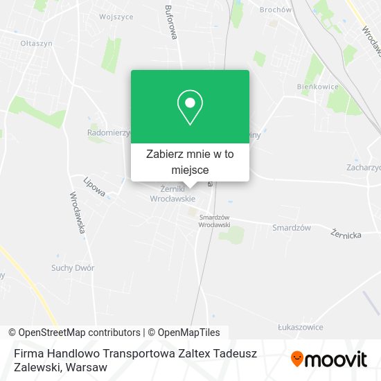 Mapa Firma Handlowo Transportowa Zaltex Tadeusz Zalewski