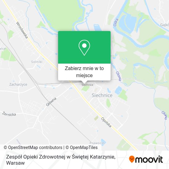 Mapa Zespół Opieki Zdrowotnej w Świętej Katarzynie