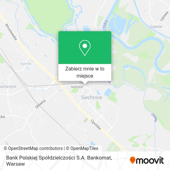 Mapa Bank Polskiej Spółdzielczości S.A. Bankomat