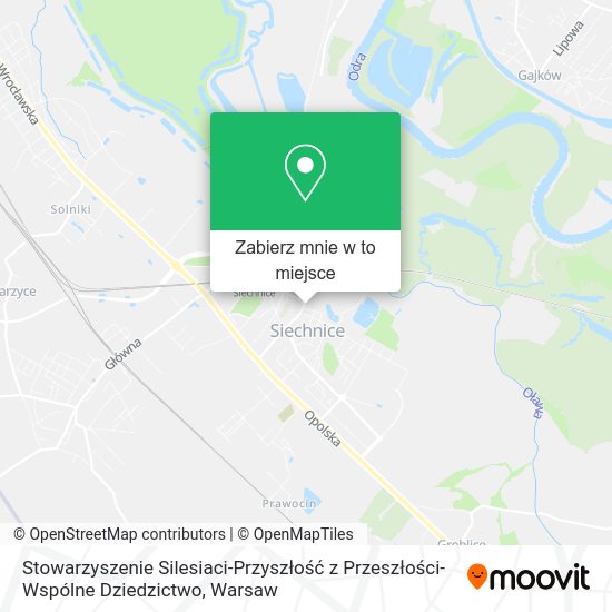 Mapa Stowarzyszenie Silesiaci-Przyszłość z Przeszłości-Wspólne Dziedzictwo