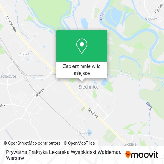 Mapa Prywatna Praktyka Lekarska Wysokidski Waldemar