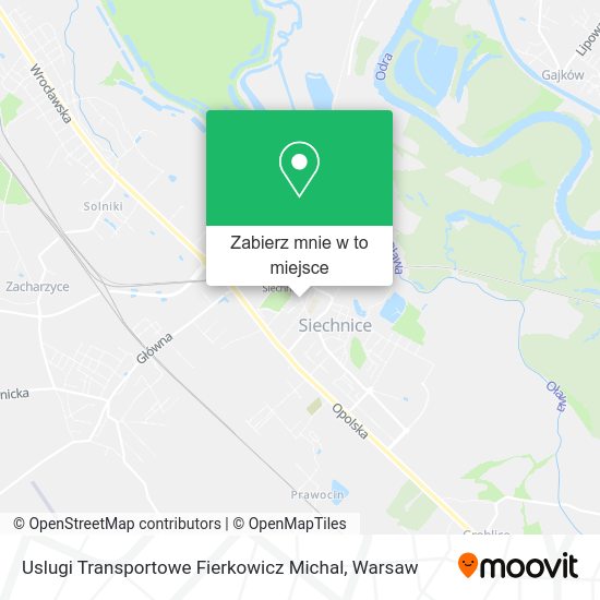 Mapa Uslugi Transportowe Fierkowicz Michal