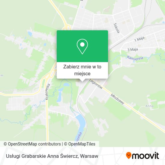 Mapa Usługi Grabarskie Anna Świercz