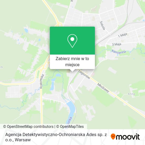 Mapa Agencja Detektywistyczno-Ochroniarska Ades sp. z o.o.