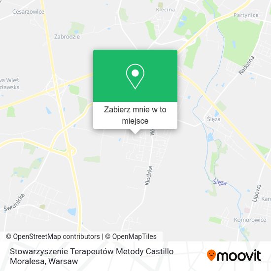 Mapa Stowarzyszenie Terapeutów Metody Castillo Moralesa