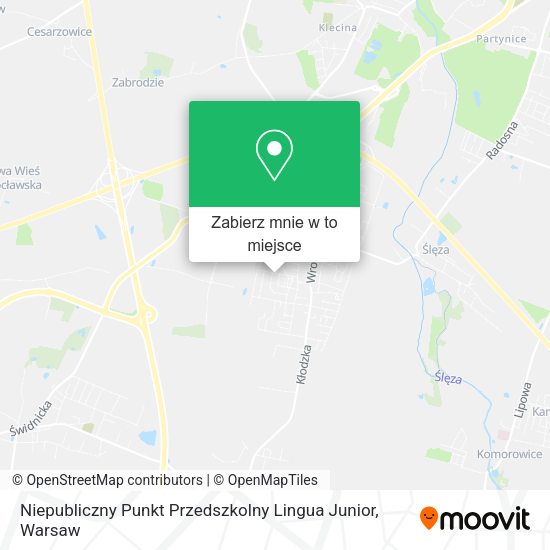 Mapa Niepubliczny Punkt Przedszkolny Lingua Junior