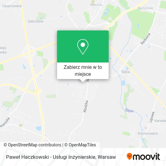 Mapa Paweł Haczkowski - Usługi Inżynierskie