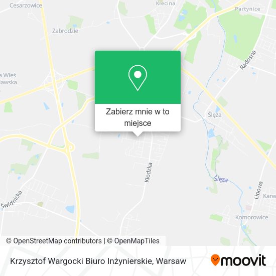 Mapa Krzysztof Wargocki Biuro Inżynierskie