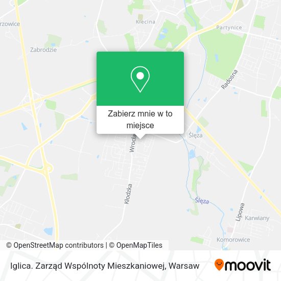 Mapa Iglica. Zarząd Wspólnoty Mieszkaniowej