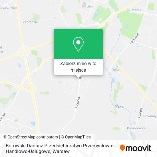 Mapa Borowski Dariusz Przedsiębiorstwo Przemysłowo-Handlowo-Usługowe